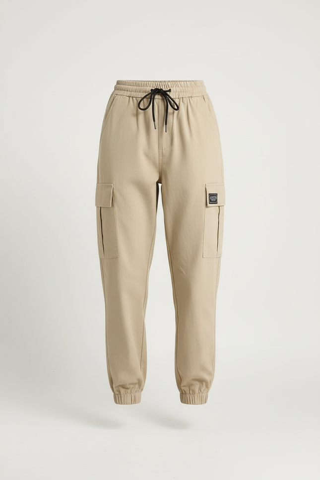 Pantalon Cargo Beige Fille - Toile - vue 3