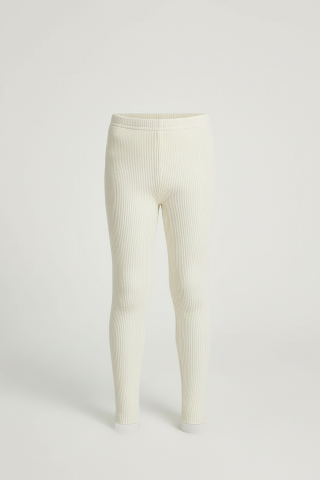 Pantalon Beige Côtelé Slim Élastique Garçon Confortable - Maille - vue 3
