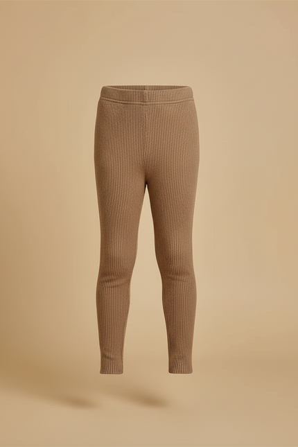 Pantalon Beige Et Marron - Maille - vue 3