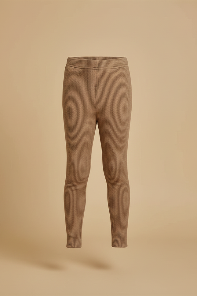 Pantalon Beige Et Marron - Maille - vue 3