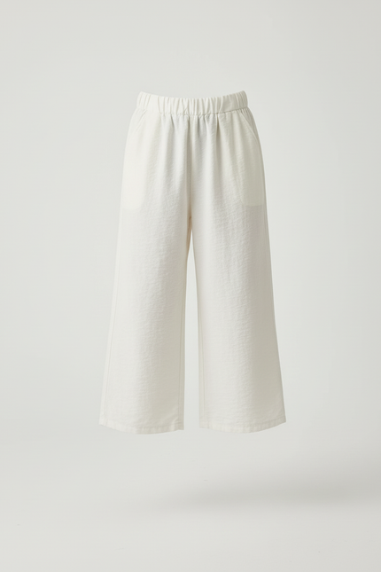 Pantalon Beige Ample Fluide Taille Élastique Fille - Molleton - vue 3