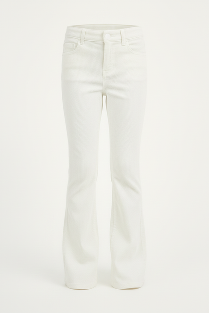 Pantalon Beige Côtelé Évasé Enfant Fille - Cordé - vue 3