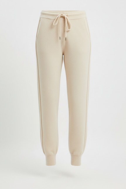 Pantalon Slim Femme Beige - Laine - vue 3