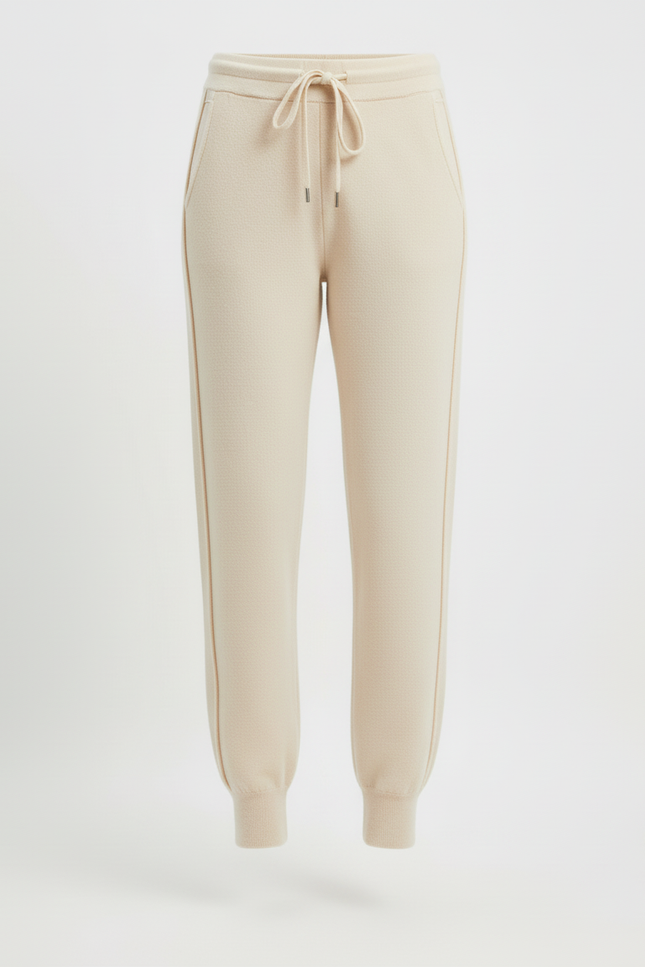 Pantalon Slim Femme Beige - Laine - vue 3