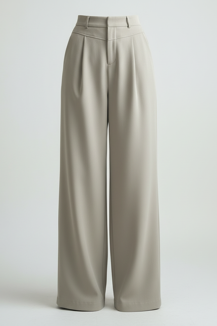 Pantalon Beige Casual - Gabardine - vue 3
