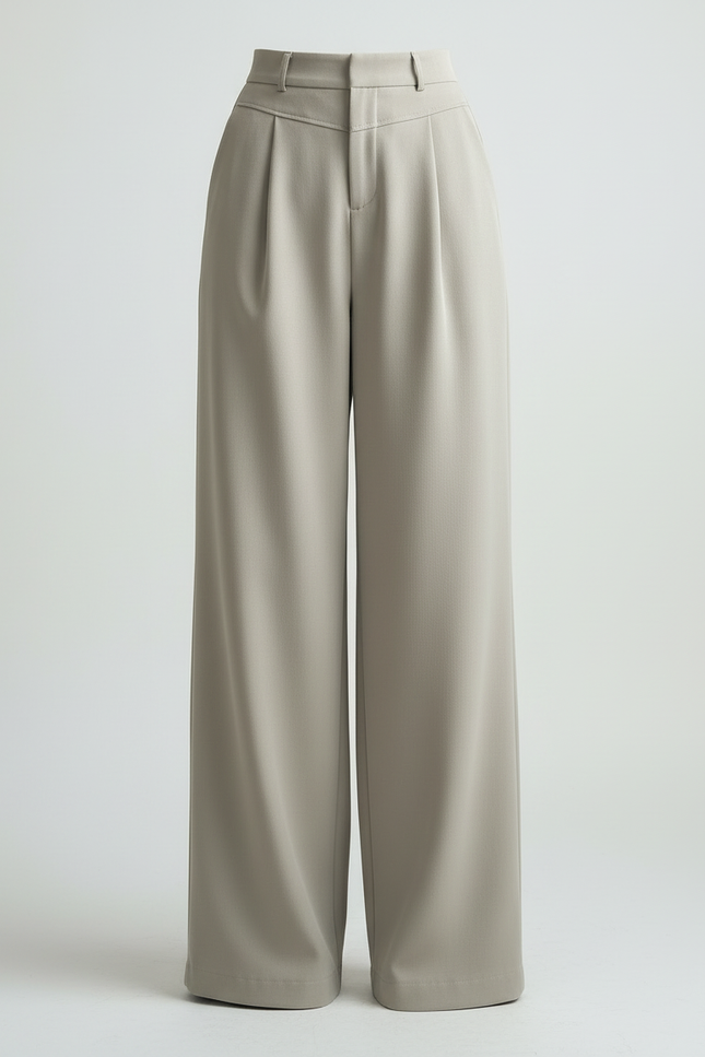 Pantalon Beige Casual - Gabardine - vue 3