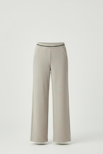 Pantalon Gris Beige - Molleton - vue 3