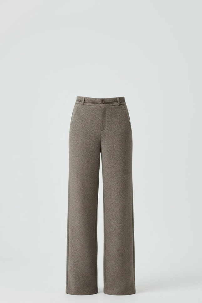 Pantalon Flanelle Beige - Laine - vue 3