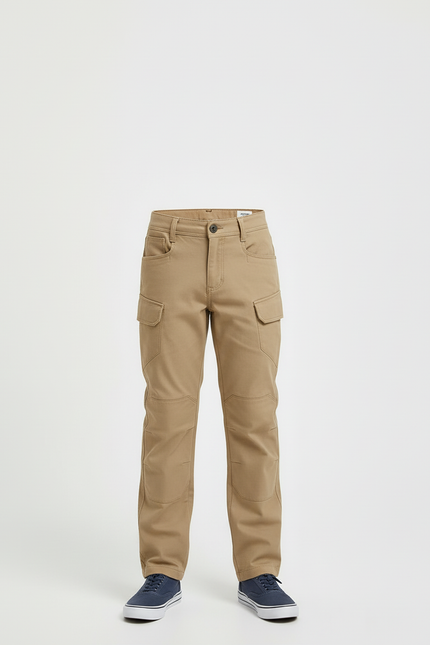 Pantalon Beige Cargo Robuste Décontracté Garçon - Toile - vue 3