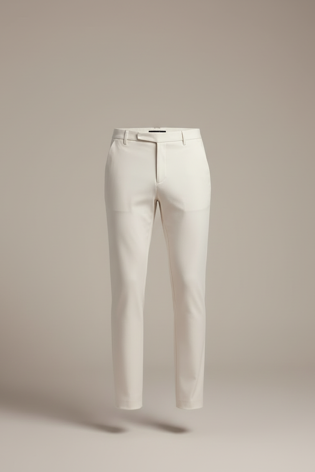 Pantalon Beige Slim Fit - Gabardine - vue 3