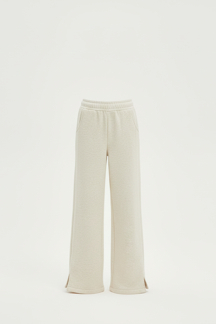 Pantalon Beige Ample Moelleux Hiver Enfant - Molleton - vue 3
