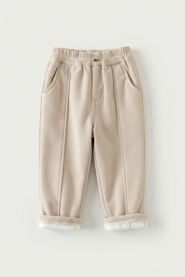 Pantalon Beige 02c1 - Cordé - vue 2