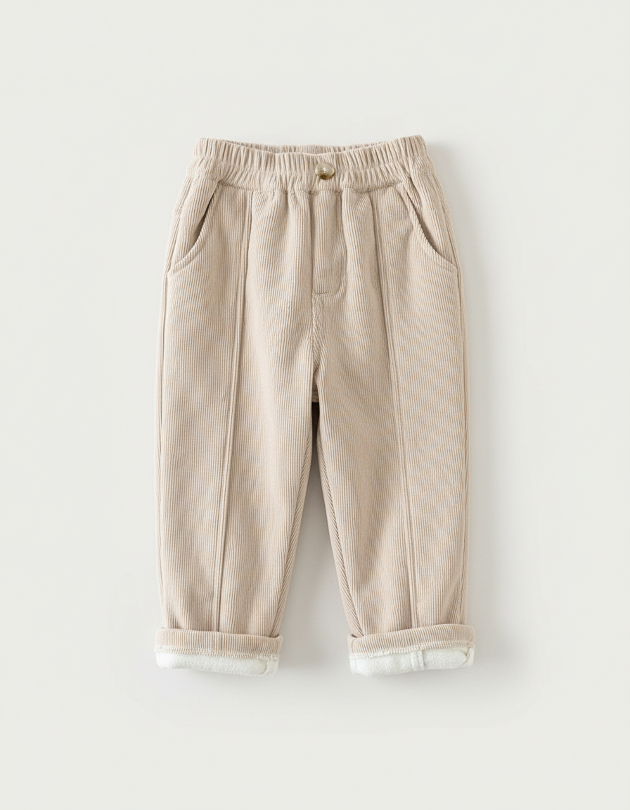 Pantalon Beige 02c1 - Cordé - vue 2