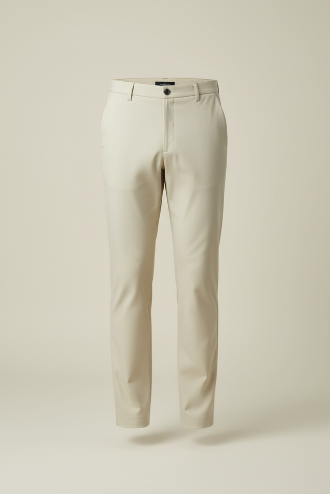 Pantalon Beige Sable - Gabardine - vue 3