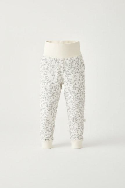 Pantalon Beige Floral Coton Ample Confortable Enfant - Molleton - vue 3