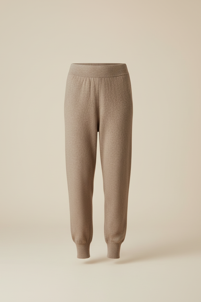 Pantalon Laine Femme Beige - vue 3