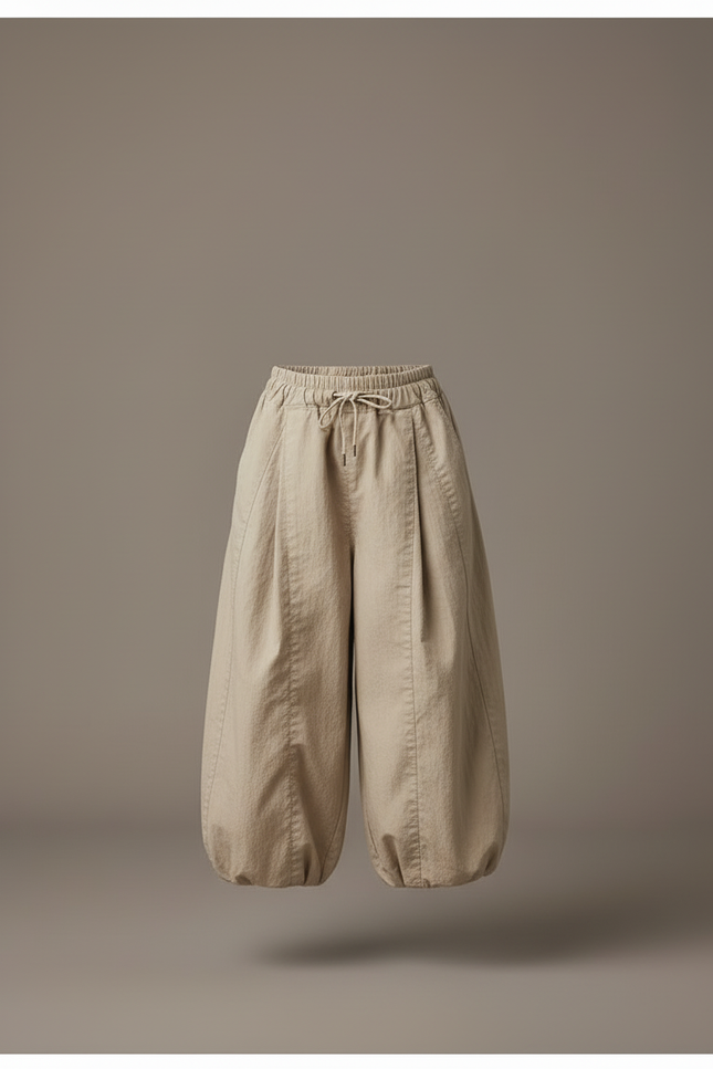 Pantalon Beige Ample Coton Élastique Garçon Décontracté - Gabardine - vue 3