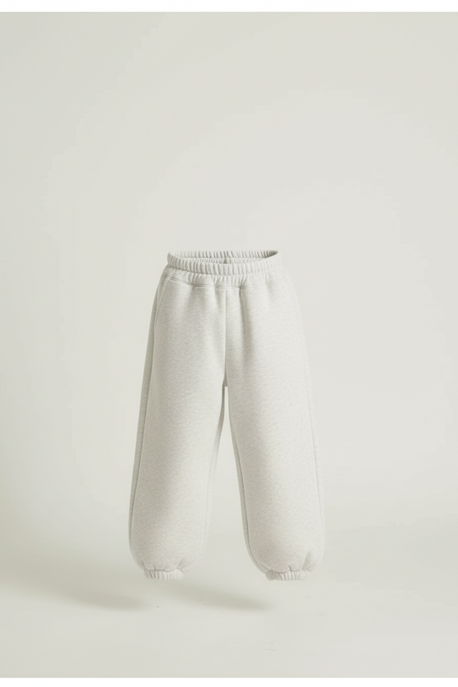 Pantalon Beige Polaire Ample Enfant Sportif - Gris Molleton - vue 3