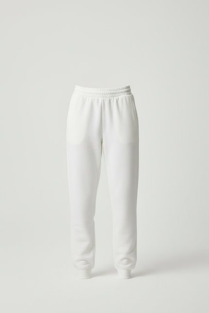 Pantalon Beige Molletonné Décontracté Confortable Cordon - Blanc - vue 3