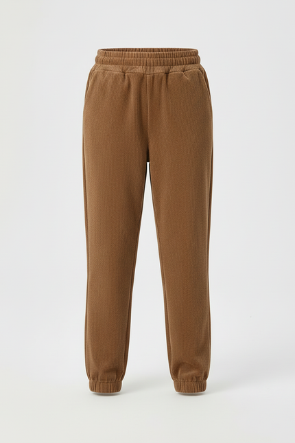 Pantalon Beige 5062 - Marron Cordé - vue 3
