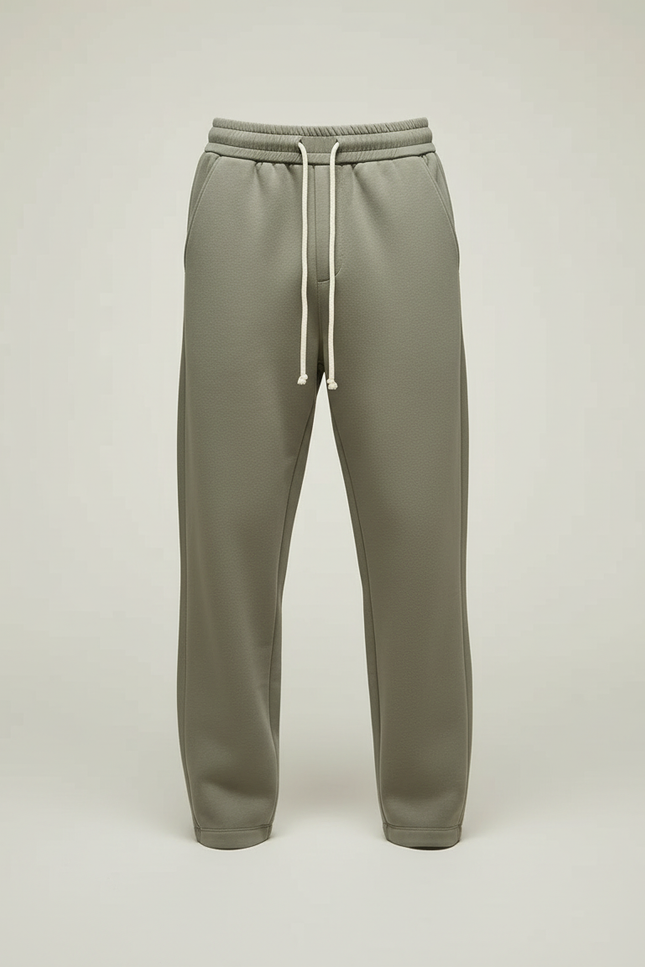 Pantalon Beige Kaki Ample Coton Décontracté Homme - Molleton - vue 3