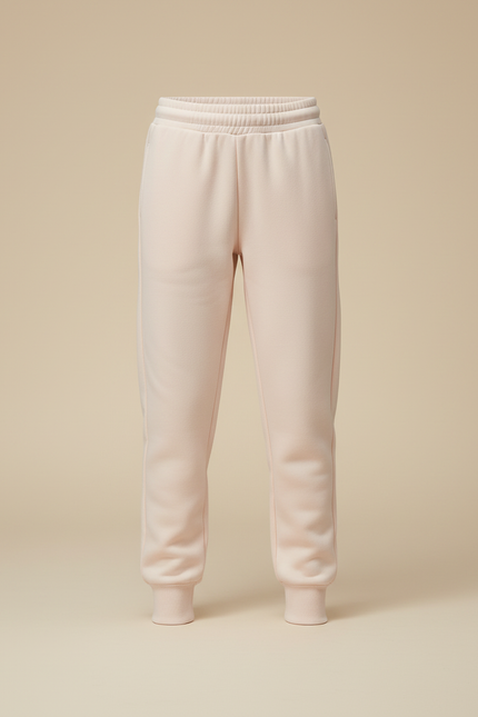 Pantalon Beige Molletonné Confortable Jogging Sport Enfant - vue 3