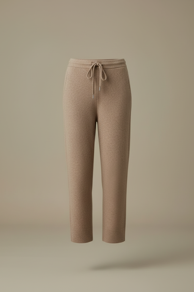 Pantalon Maille Beige - vue 3