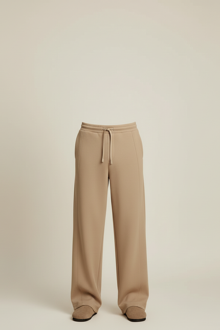 Pantalon Baggy Homme Beige - Molleton - vue 3