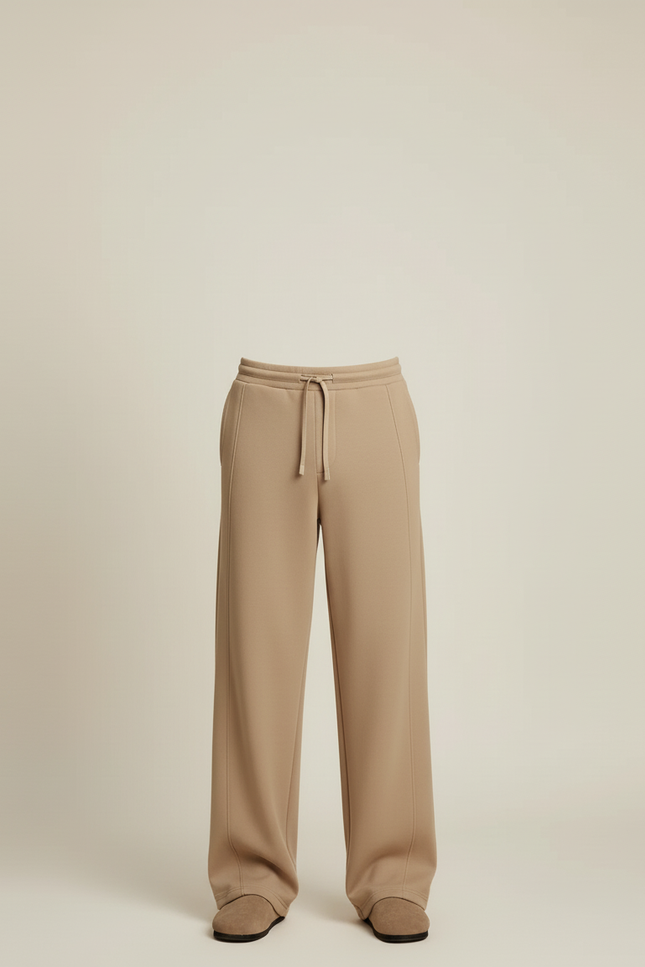 Pantalon Baggy Homme Beige - Molleton - vue 3