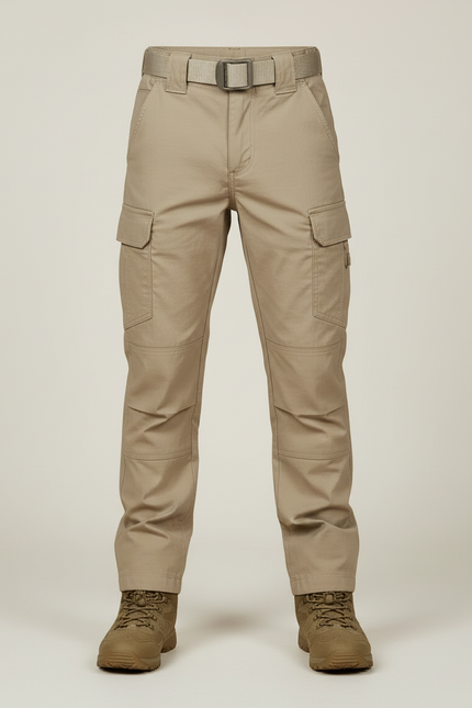 Pantalon Bdu Beige - Toile - vue 3