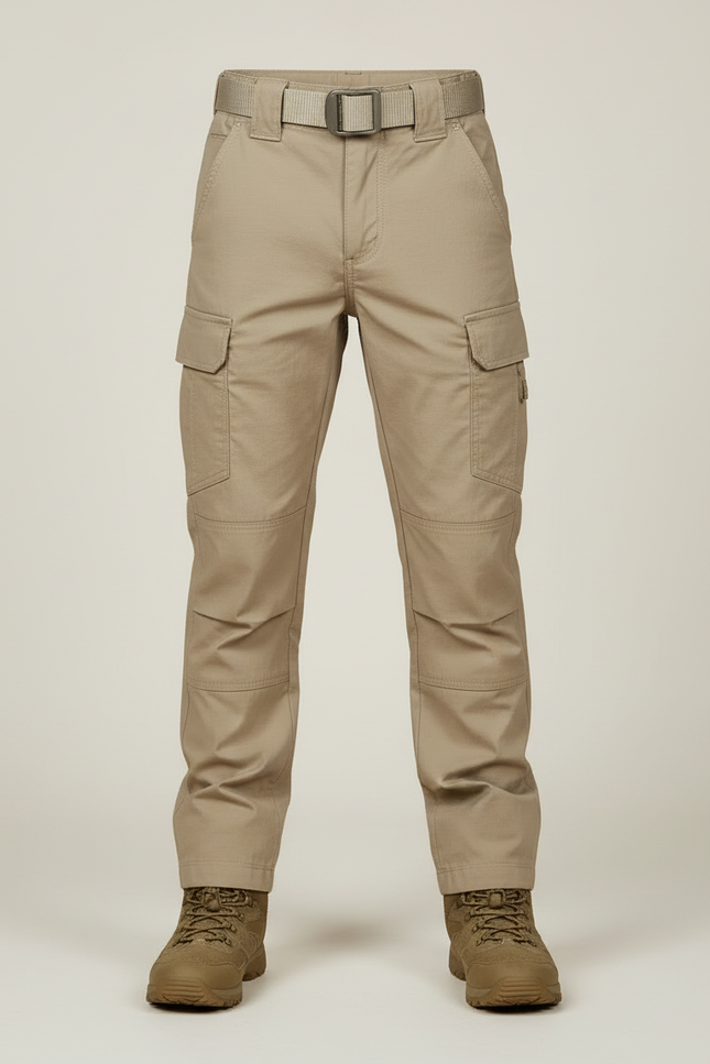 Pantalon Bdu Beige - Toile - vue 3