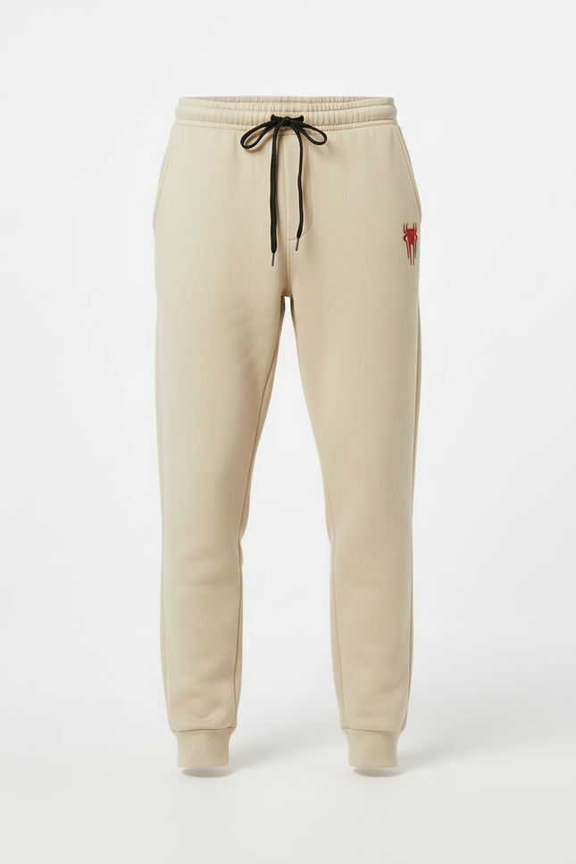 Pantalon Beige Homme Coton Ample Décontracté Cordon - Molleton - vue 3