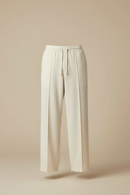 Pantalon Beige Oversize Homme - Maille - vue 3