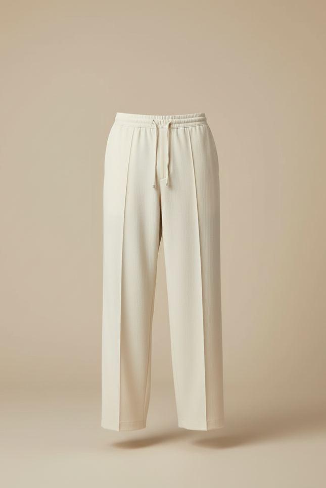 Pantalon Beige Oversize Homme - Maille - vue 3