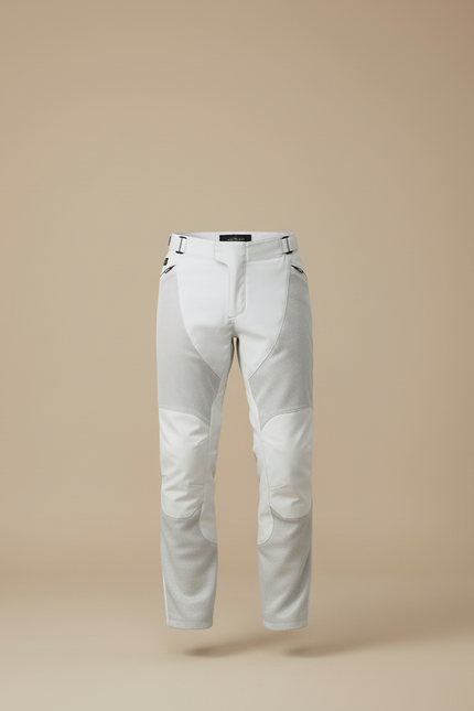 Pantalon Beige Moto Mesh Léger Respirant Homme - Gris Maille - vue 3