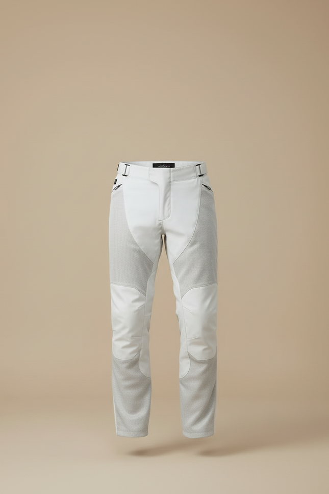Pantalon Beige Moto Mesh Léger Respirant Homme - Gris Maille - vue 3