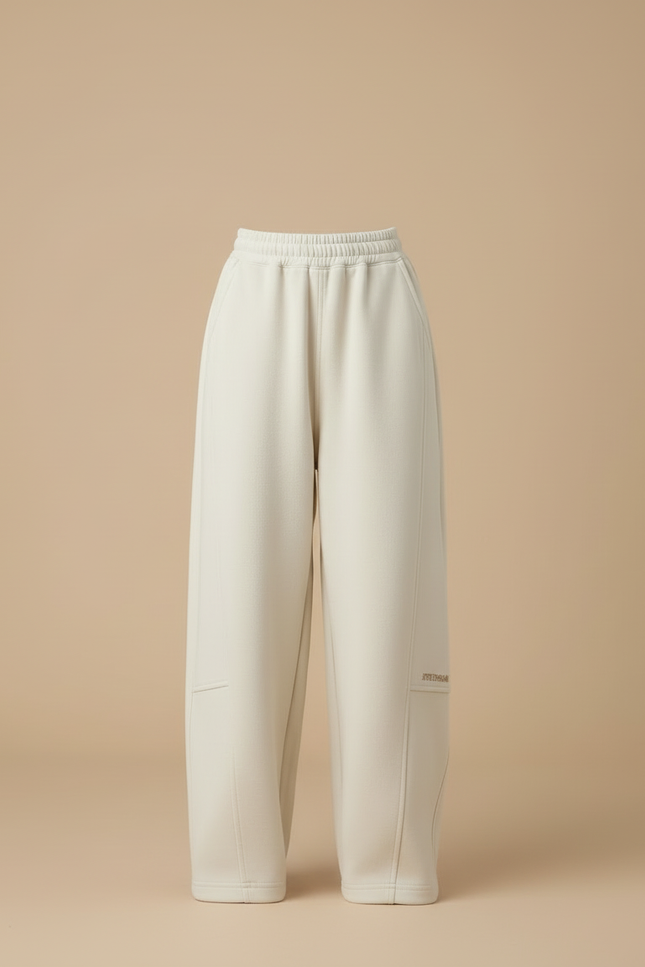 Pantalon Beige Ample Coton Sport Enfant - Molleton - vue 3