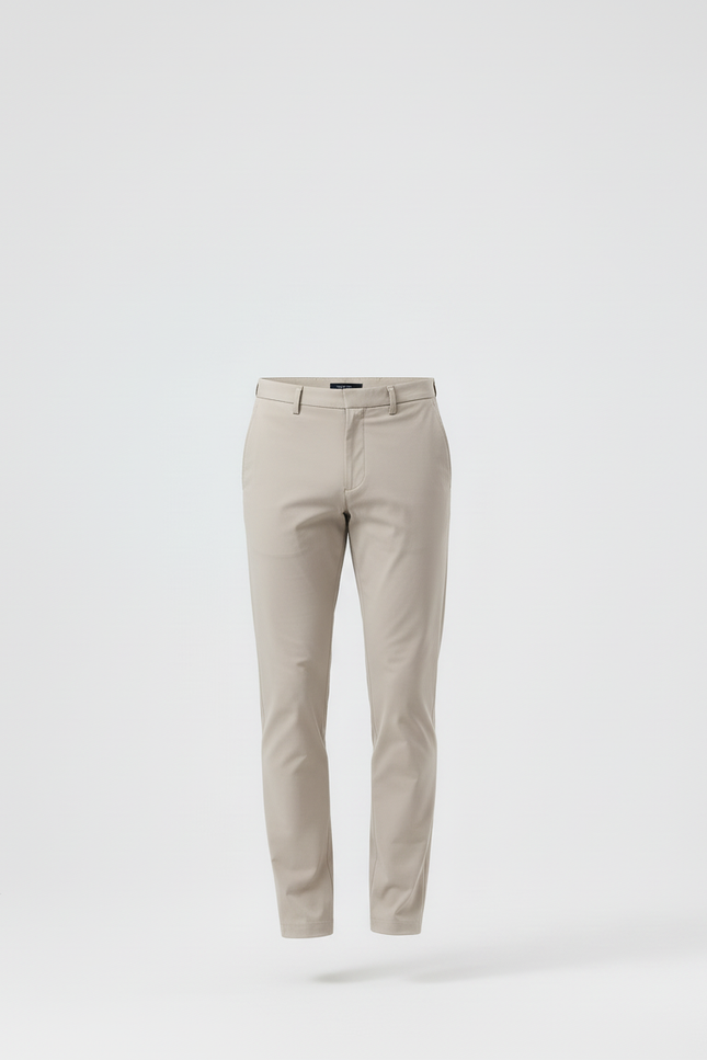 Pantalon Beige Homme Slim Extensible Décontracté Chino - Coton - vue 3
