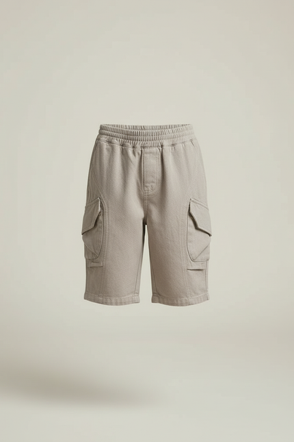 Pantalon Beige Cargo Ample Décontracté Enfant Coton - vue 3