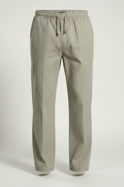 Pantalon Beige Coton Ample Décontracté Homme - vue 3