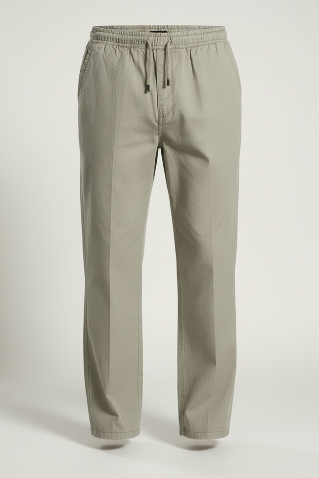Pantalon Beige Coton Ample Décontracté Homme - vue 3