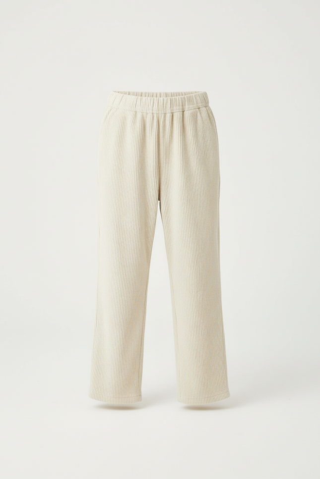 Pantalon Beige 83b8 - Cordé - vue 3