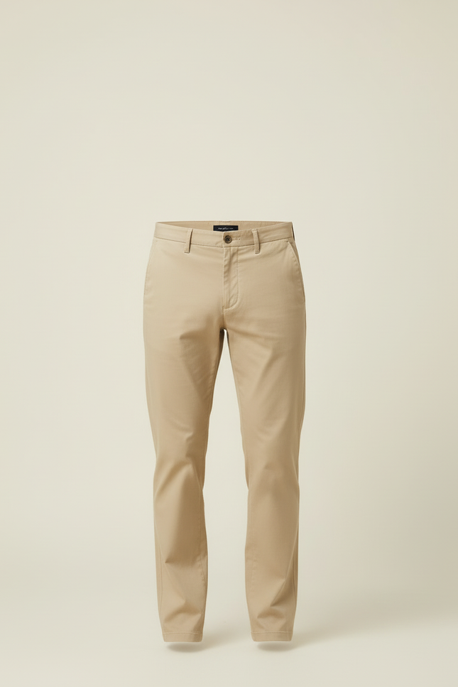 Pantalon Beige 3a4f - Gabardine - vue 3