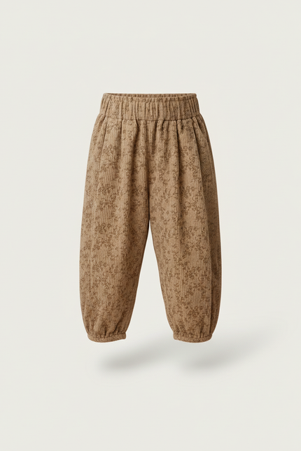 Pantalon Bouffant Beige - Cordé - vue 3