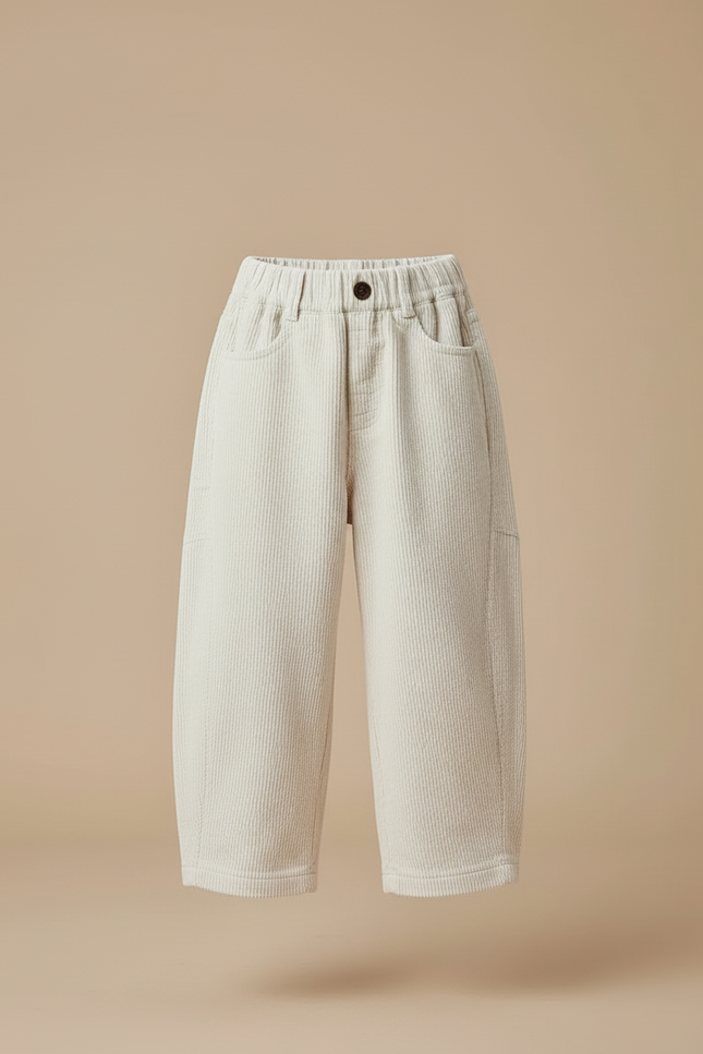 Pantalon Beige Velours - Cordé - vue 3