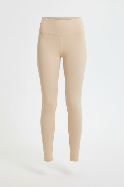 Pantalon Beige Legging Taille Haute Extensible Fille - Polyester - vue 3