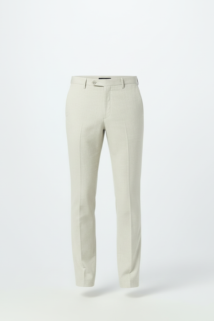 Pantalon Beige Slim Décontracté Élégant Homme - Gabardine - vue 3